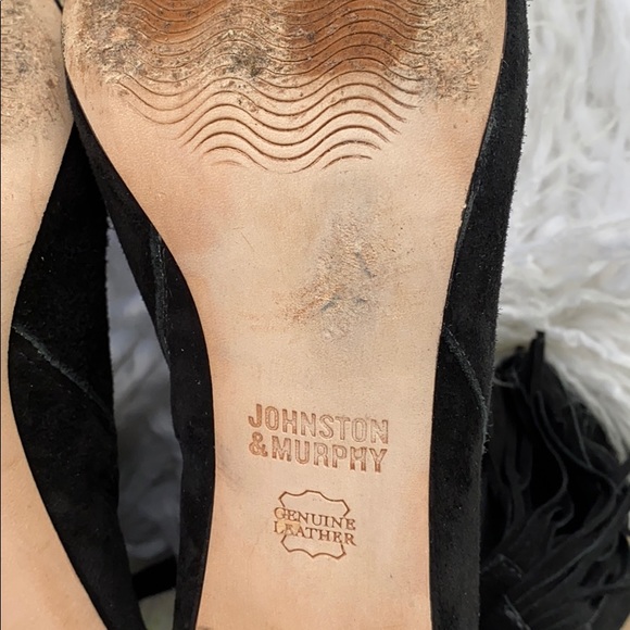 JOHNSTON & MURPHY BLACK ANKLET HIGH BOOTS - Picture 8 of 11